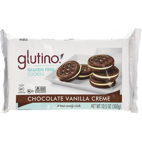 Glutino Chocolate Vanilla Creme Cookies (12x10.6 Oz)