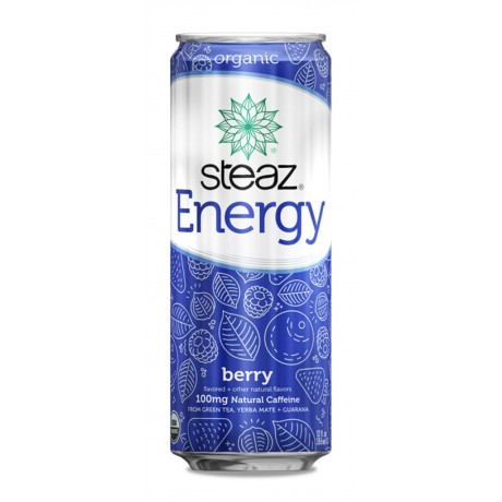 Steaz Organic Energy Berry (12x12 OZ)