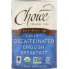 Choice Organic Teas Decaf English Breakfast (6x16 Bag)