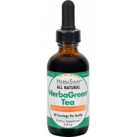 Herbasway Laboratories HerbaGreen Tea Mandarin Mango 2 fl Oz