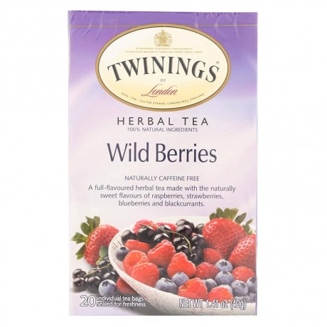 Twinings Herbal Wild Berries Tea (6x20 Bag)