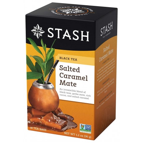 Stash Salted Caramel Mate Herbal and Black Tea (6x18 BAG )