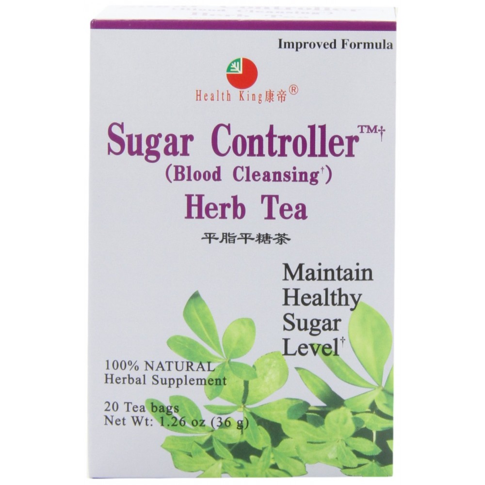 Health King Sugar Controller Blood Cleansing Herb Tea (1x20 Tea Bags)