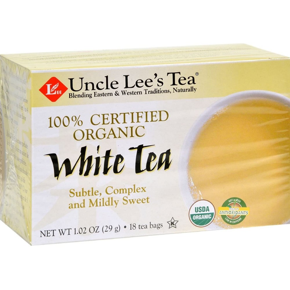 Uncle Lee's Tea 100% Certified Organic White Tea (1x18 Tea Bags)