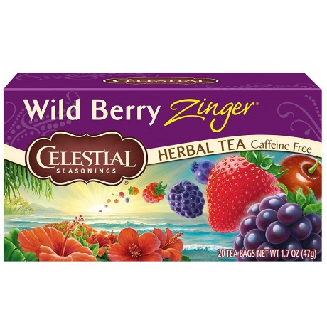 Celestial Seasonings Wild Berry Zinger Herb Tea (6x20bag)