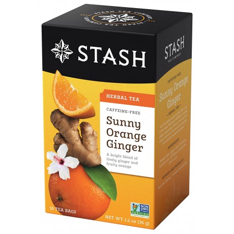 Stash Herbal Tea Sunny Orange and Ginger (6x18 BAG )