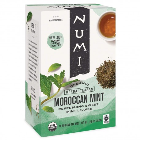 Numi Tea Moroccan Mint Herbal Tea (1x18 Bag)