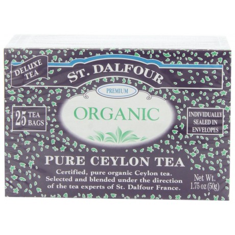 St Dalfour Organic Tea Pure Ceylon (1x25 Tea Bags)