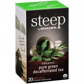 Bigelow Steep Organic Pure Green Decaffeinated Tea (6x20 BAG )