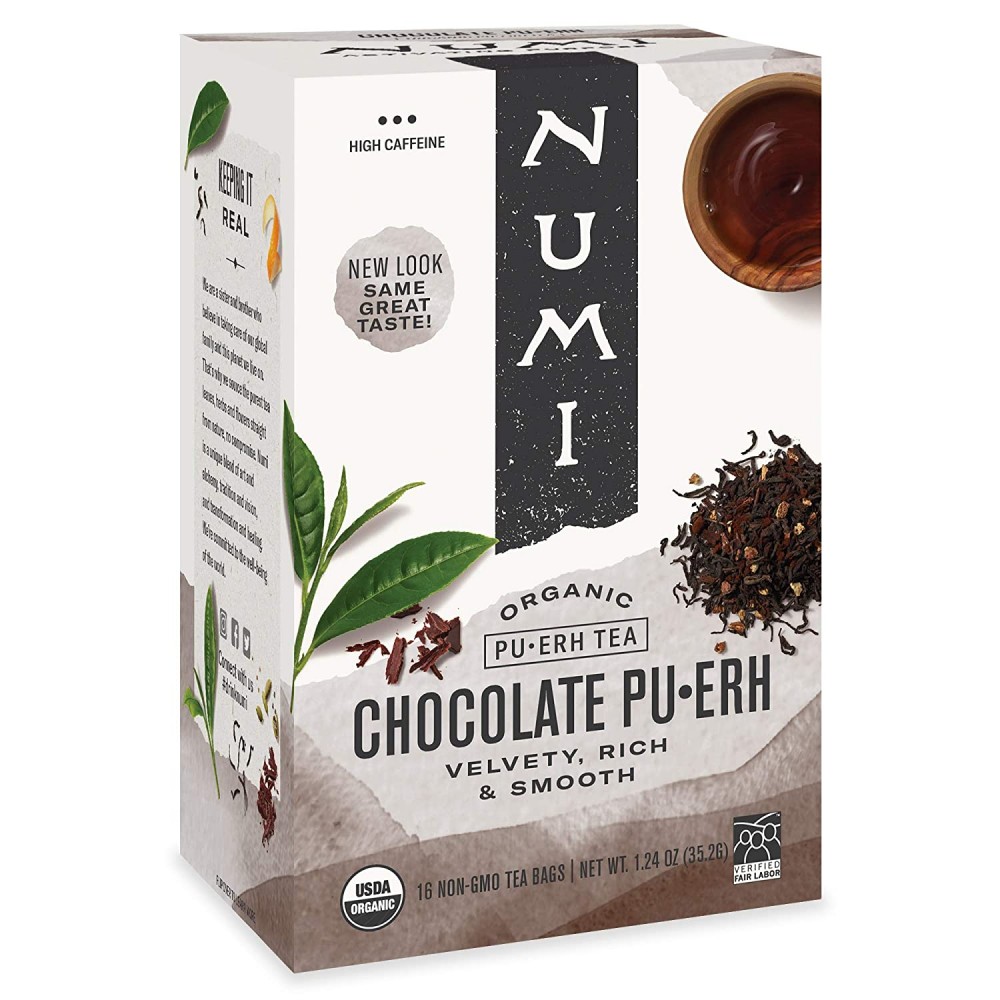 Numi Tea Chocolate Puerh Tea (6x16 Bag)