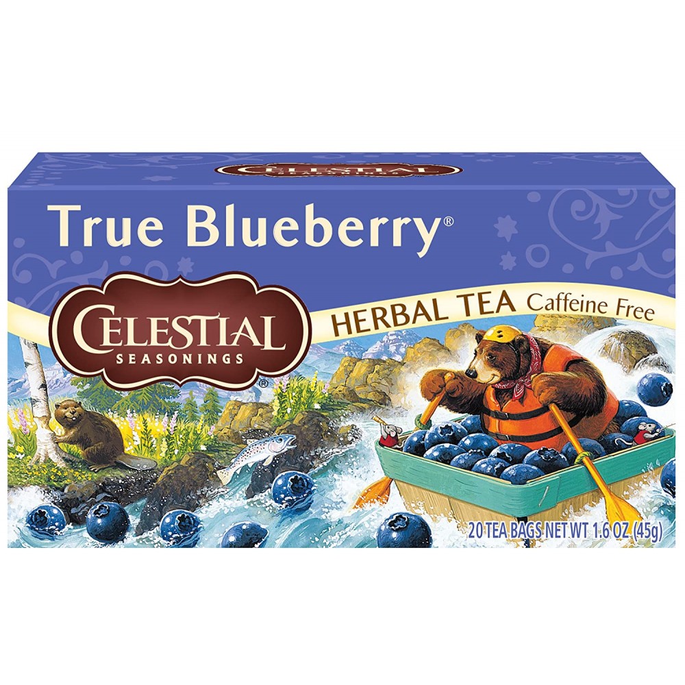 Celestial Seasonings True Blueberry Herb Tea (6x20 bag)