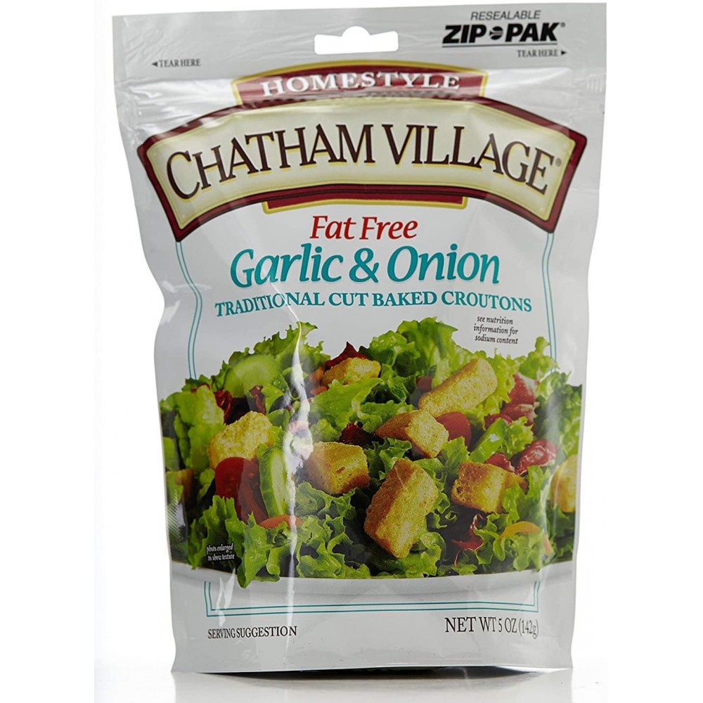 Chatham Village Croutons Garlic & Onion (12x5Oz)