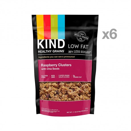 Kind Healthy Grains Raspberry Clusters with Chia Seeds (6x11 OZ)