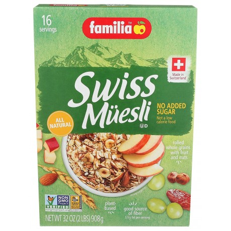 Familia Muesli Swiss Sugar Free (6x32 Oz)