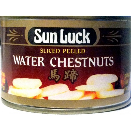 Sun Luck Sliced Peeled Water Chestnuts (12x8 Oz)