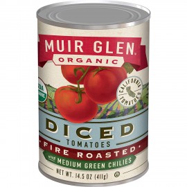 Muir Glen Org Diced Fire Roasted Tomato + Chilies (12x14.5 Oz)